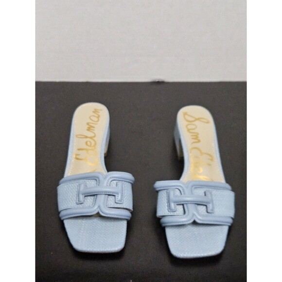 Sz 6.5 - Sam Edelman Waylon Sandal Sky Blue - Picture 2 of 9